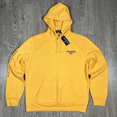 Polo Sport Ralph Lauren Pullover Sudadera con Capucha AMARILLO, GRANDE Foto 1 de 4