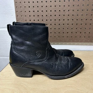 Ariat Stiefel Herren Größe 10 D schwarz Leder seitlicher Reißverschluss Western #10005971 - Bild 1 von 9