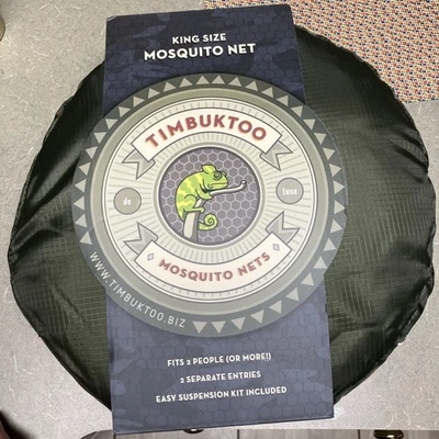 Tombuktoo MOSQUITO TOLDO NET Cortina de cama tamaño individual para acampar al aire libre E5 Foto 1 de 2