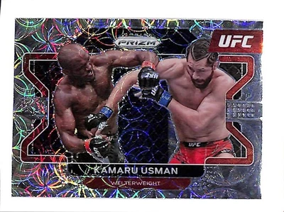 2022 PANINI PRIZM UFC #54 KAMARU USMAN BOX SET PRIZM 49/99 - Image 1 of 2
