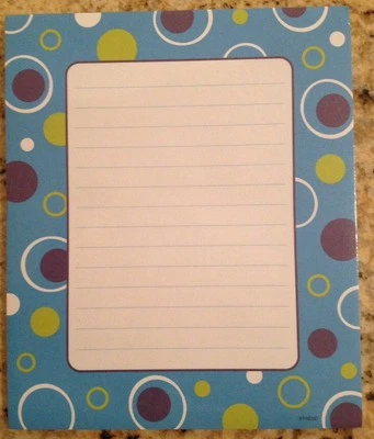 LOTE DE 7 Bloc de notas Trend Blue Fizz T-72345 50 hojas hoja tamaño 6 5/8" X 6 7/8" Foto 1 de 4