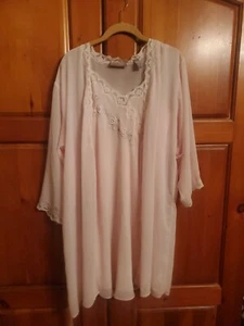 valerie stevens 2 Piece Short Nightgown Set Size S. Pink - Picture 1 of 10