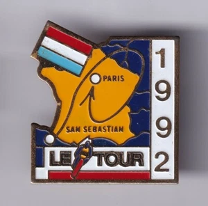 RARE PIN PINS PIN'S .. VINTAGE 1992 TOUR DE FRANCE VELO CYCLING LUXEMBOURG ~US - Picture 1 of 1