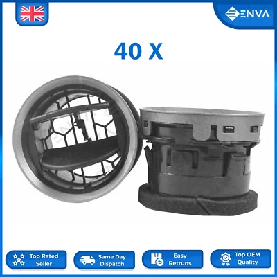 40x Internal Air Vent Grille Diffuser for Ford Fiesta 2006 - 2016 - Image 1 of 4