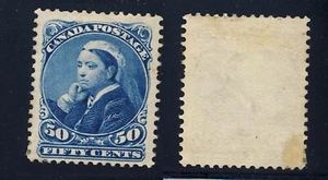 Canadá 1893 50c Victoria Pequeña Reina Estampilla #47 MH NG CV $425 Envío Gratuito después de la primera - Imagen 1 de 1
