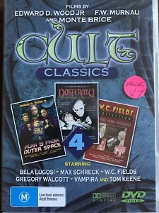 DVD: Cult Classics 04 - Plan 9 From Outer Space + Nosferatu + WC Fields Collect - Picture 1 of 2