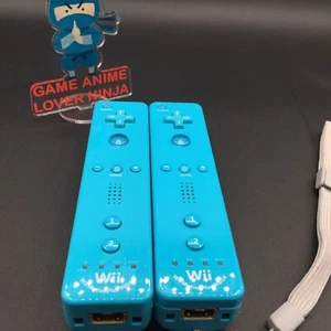 Nintendo Wii Remote Controller Motion Plus Inside Blau 2 Stück Getestet n3 - Bild 1 von 11