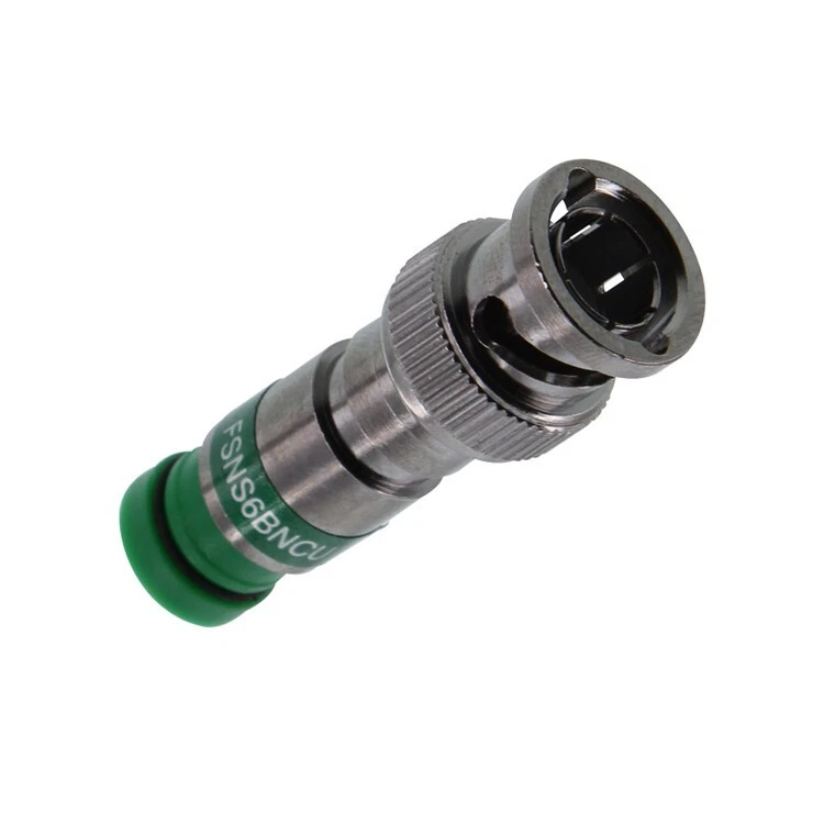 Belden FSNS6BNCU-25 Male Plug RG-6 BNC Coax Compression Connector Pack of 25 - Image 1 of 1