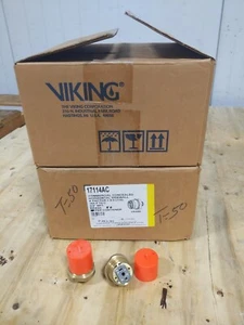 VIKING VK680 17114AC 3/4 Brass QREC Concealed Horizontal Sidewall Fire Sprinkler - Picture 1 of 6