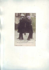 carte postale ancienne - Les deux poivrots -- dos vierge - - Picture 1 of 2
