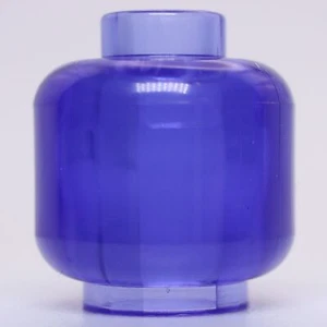 Lego 4x Trans Purple Minifig Head Stud - Picture 1 of 1