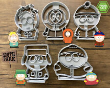 South Park Set of 5 Cookie Cutters | Stan | Cartman | Kyle | Kenny | Butters |