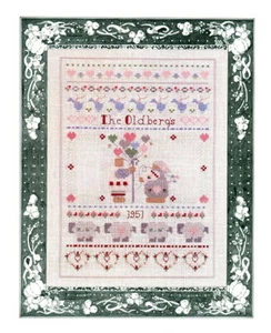 UN SAMPLER DE BODA Tema de País Pato Corazones Ovejas Punto de Cruz Gráfico Patrón V6 - Imagen 1 de 1