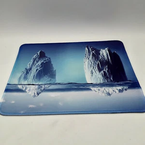 Icebergs Mouse Pad/Gaming Pad Large Heavy Duty 11.5" x 9.5" - Picture 1 of 5