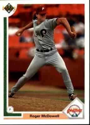 1991 Upper Deck - Phillies - Roger McDowell #406 - Image 1 of 2