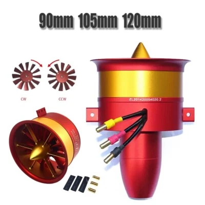 RC Air Plane Ducted Fan Metal Culvert 12 Blades For EDF 4250 Motor 6S 12S 14S - Image 1 of 4
