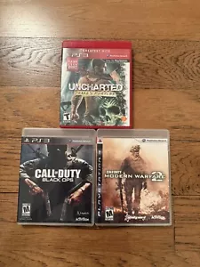 **Cases/Manuals Only** Lot of 3 PS3 Playstation 3 Games Uncharted Call Of Duty - Picture 1 of 2