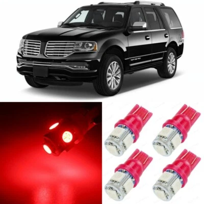 16 x красный интерьер светодиодные лампы пакет для 2007 - 2016 Lincoln навигатор + инструмент - Изображение 1 из 4