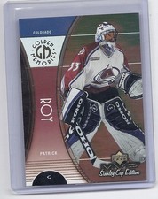 99-00 1999-00 UPPER DECK MVP STANLEY CUP EDITION PATRICK ROY GOLDEN MEMORIES 2