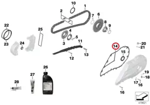BMW Motorrad C 600 Sport/C650GT/C 650 Sport Kit d'étanchéité 33358564532 - Imagen 1 de 1