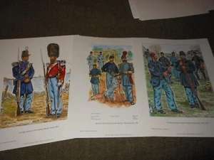 Kompanie Militärhistoriker, Ostbundeseinheiten, 1861-1863, 3 Drucke - Bild 1 von 4