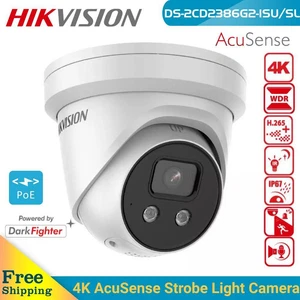 Hikvision 4K 8MP AcuSense IP Dome Camera 2-Way Audio PoE DS-2CD2386G2-ISU/SL - Picture 1 of 19