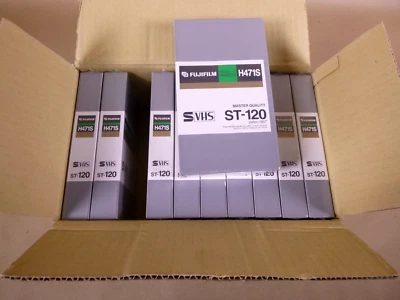 (Lot of 10) Fuji Film ST-120 Master Quality Video Tape H471S - New Sealed Tapes - Image 1 of 4