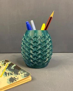 Spike Pen Holder Unique Desk Organizer Modern Spiked Design Durable Pen - Picture 1 of 6