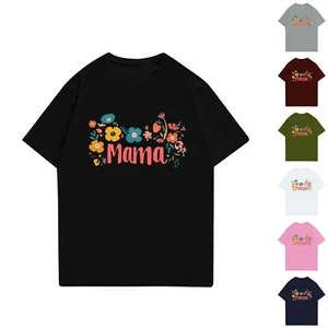 Kids Basic Short Sleeve T-Shirts Girls Boys Lightweight Printed Performance Tee - Picture 1 of 33