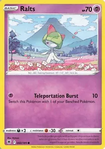 Pokemon TCG Astral Radiance Ralts Regular Common 160/189 EX/LP - Picture 1 of 2
