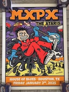 Mxpx Let’S Ride All The Way To Space City SIGNED PROOF Mike Herrera Yuri Tom Chr - Picture 1 of 7
