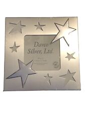 Davco Silver Plated Lacquered Tarnish-resistant Stars Photo Frame NEW orig owner
