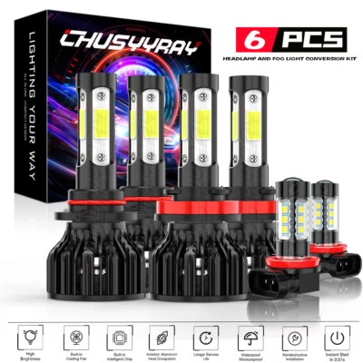 Combo faros LED + KIT faros antiniebla para Honda CR-V CRV 2015 2016 2017-2019 Foto 1 de 4