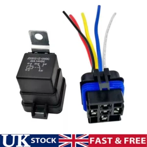 12V 40A 4pin Car Auto Automobile Relay Sealed Waterproof Integrated Wired b - Picture 1 of 8