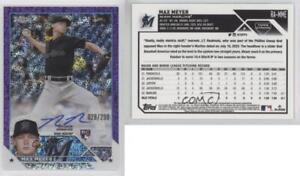 2023 Topps Chrome Purple Speckle Refractor /299 Max Meyer #RA-MME Rookie Auto RC