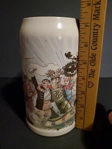 Antique Villeroy & Boch 1526 Mettlach 1 L Stein Geschutzt 702 Zum Grunen Kranze - Picture 1 of 24