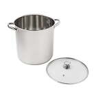 Stainless Steel 12-Quart Stock Pot with Glass Lid