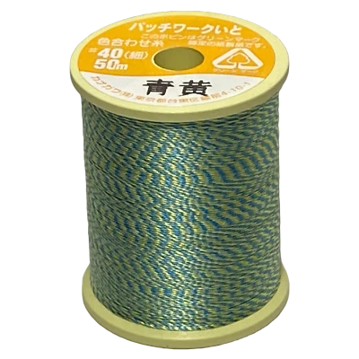 Kanagawa Patchwork 040 Silk Thread, 23 dtex 9x2, 50m, 8 Variegated Patterns - Image 1 of 4