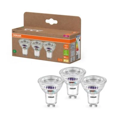 3er Set OSRAM GU10 LED Strahler besonders effizient 100 ° 2,5W wie 50W 2700K - Bild 1 von 4
