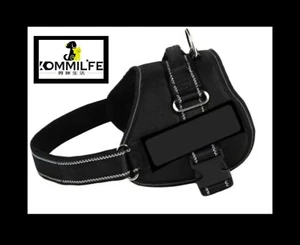 ❤️NEU~KOMMILIFE VERSTELLBARES REFLEKTIERENDES KOMFORT HUNDEGESCHIRR ~ SCHWARZ/HUND GR. S❤️ - Bild 1 von 12