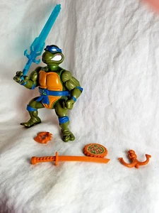 TMNT Teenage Mutant Ninja Turtles Storage Shell Leonardo Weapons Playmates 1990 - Picture 1 of 6
