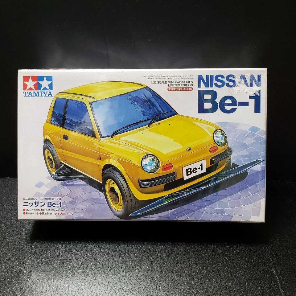 Tamiya 1/32 Mini 4WD Kit Type 3 Chassis Nissan Be-1 yellow ro - Image 1 of 1