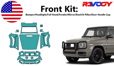 For Mercedes-Benz G Class 550 19-24 Front Paint Protection Film PreCutKit PPF - Image 1 of 4