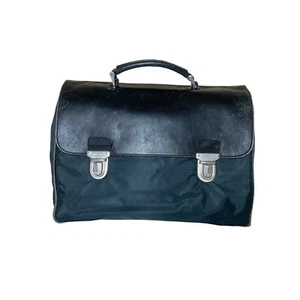 PRADA of MILANO  Black Vitello Leather Briefcase / Lawyer - Doctor Bag - - Picture 1 of 12