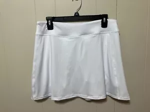 Women's NEW!! "Baleaf" White Polyester Stretch Pull On Tennis/Golf Skort Large - Picture 1 of 11