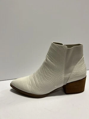 Botín Finn Chinese Laundry para mujer blanco talla 8 M Foto 1 de 4