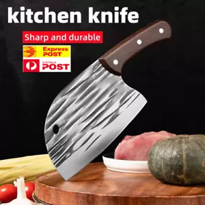 Handmade Forged Kitchen Vegetable Meat Chopping Chef Knife Cleaver Chinese Knife - Picture 1 of 12