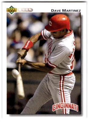 Dave Martinez 1992 Upper Deck #784 Cincinnati Reds - Image 1 of 2