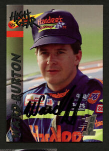 Ward Burton #29 signed autograph auto 1995 Wheels High Gear  NASCAR Trading Card