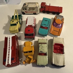 Matchbox Lesney Vintage Lot of 10 Wheels From 1960s - Projects or Junkyard lot! - Picture 1 of 16